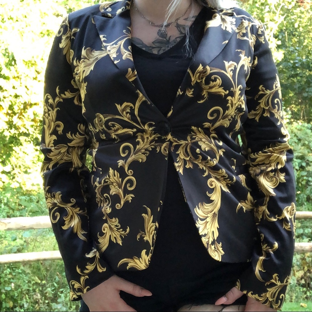 Sweet Rain Golden Blazer